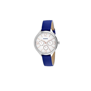 Watch strap Fossil BQ3105 Leather Blue 14mm